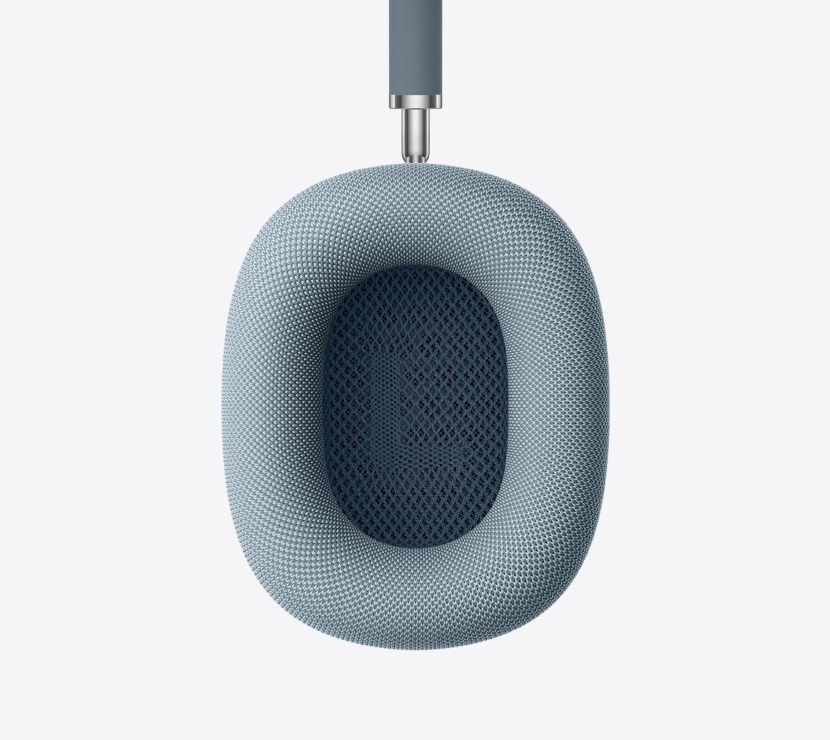 AirPods Max 2 kõrvaklapid, sinises toonis, kõrvapatjade siseosa detail