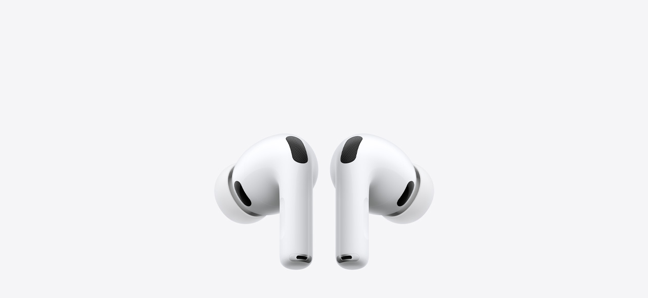 AirPods Pro 3。ワイヤレスヘッドフォン、カラーはホワイト、シリコーン製イヤーチップ