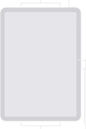 Vorderansicht des iPad Air